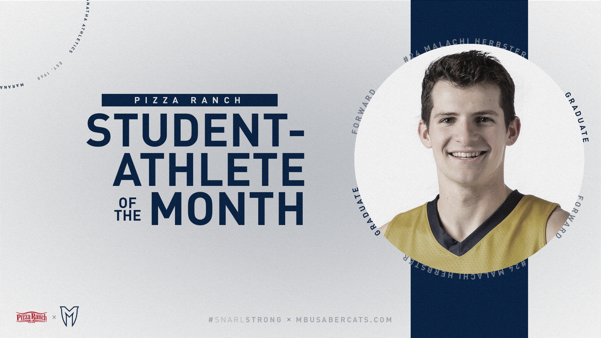 Herbster Named Pizza Ranch Student-Athlete of the Month