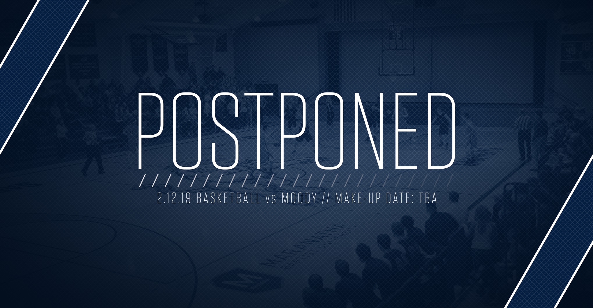 Postponed: February 12 Men's Basketball