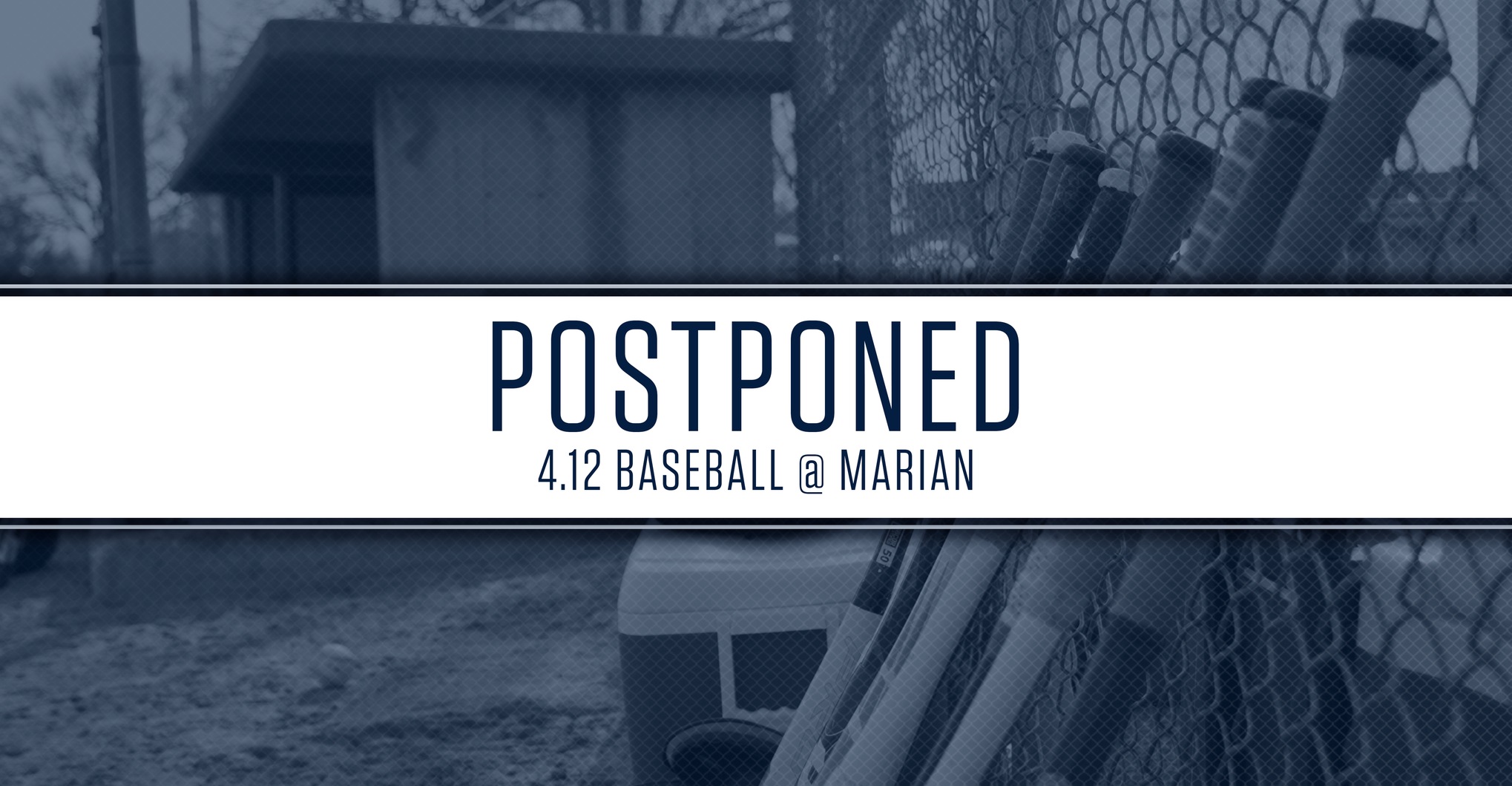 Postponed: April 12 Baseball Game