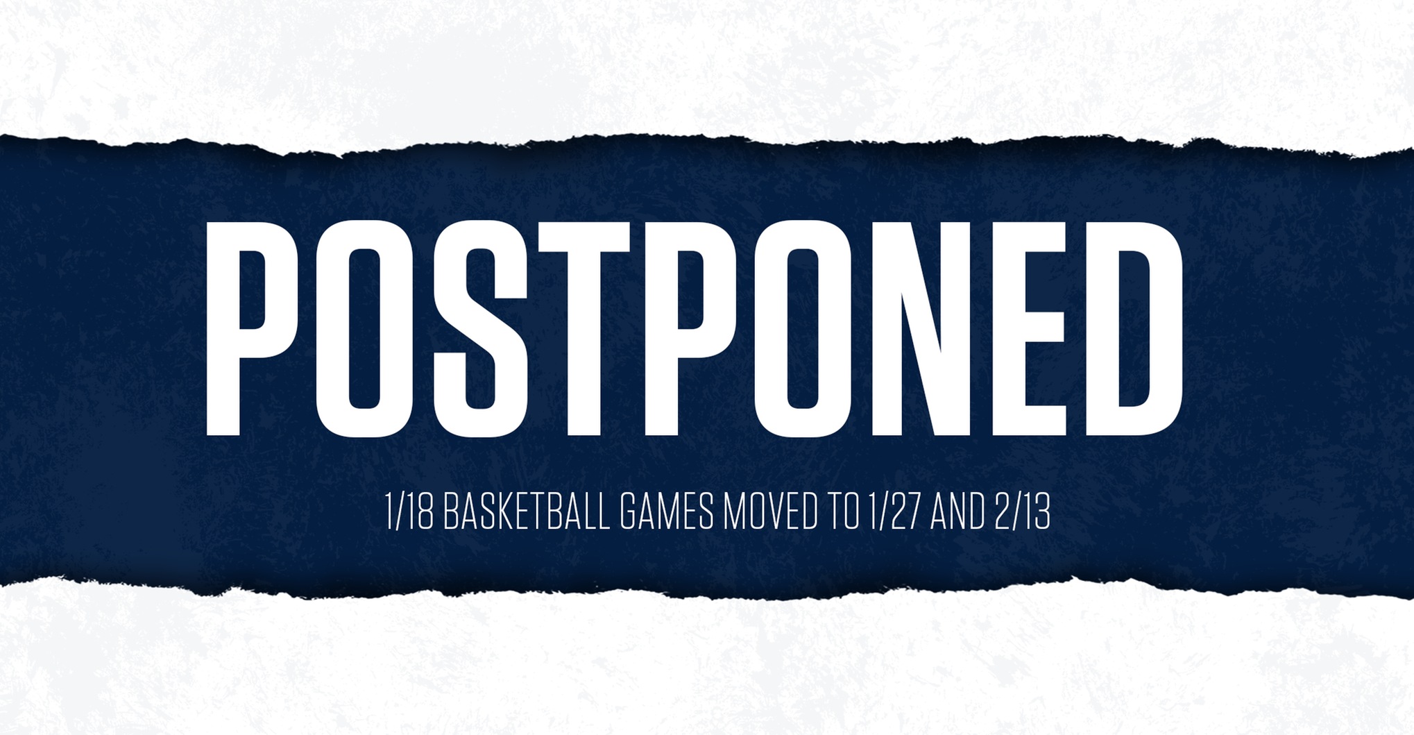 January 18 Basketball Games Postponed