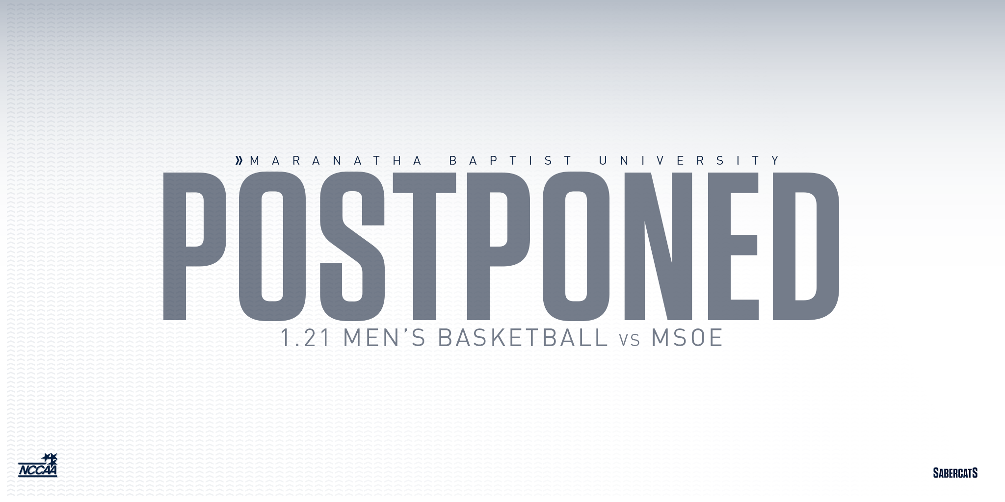 Men's Basketball Game Postponed