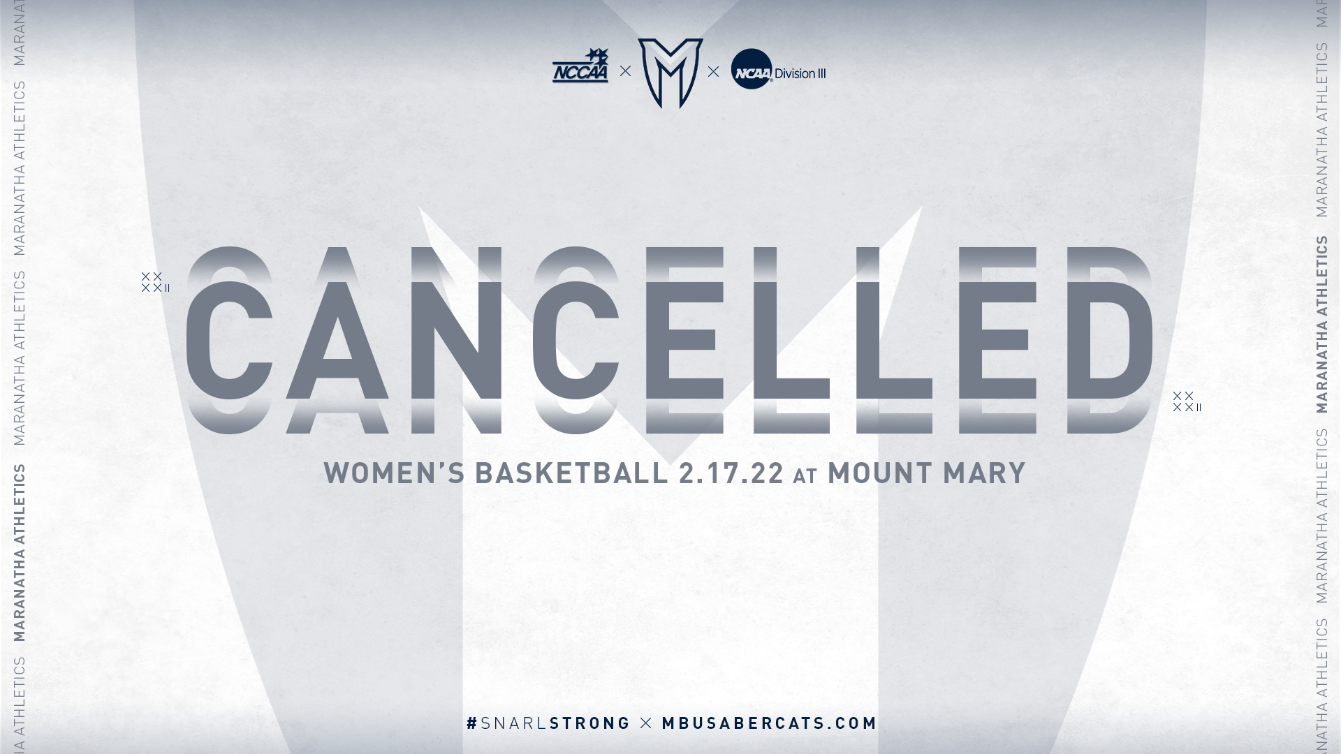 February 17th Women's Basketball Game Cancelled