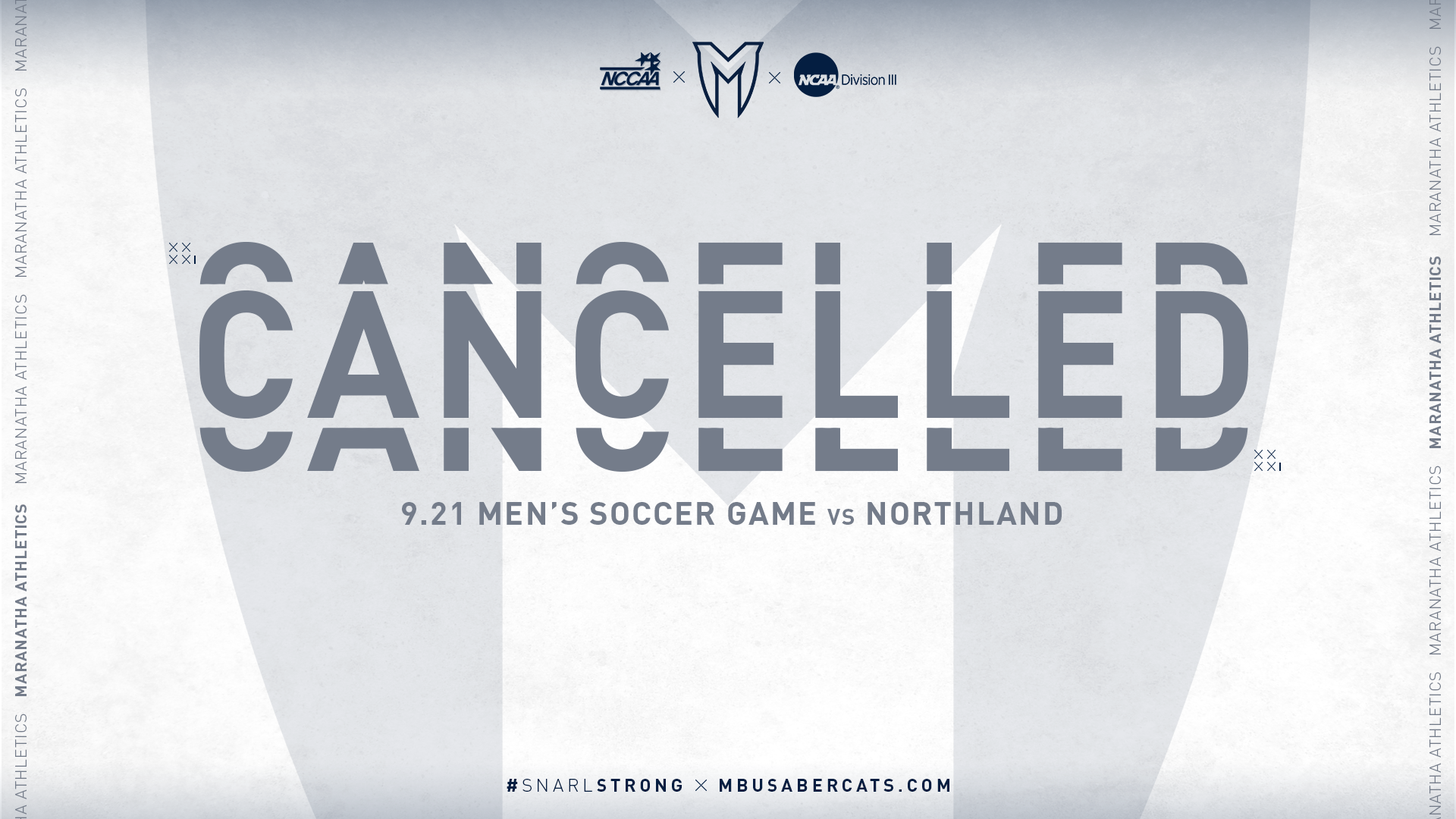Men's Soccer Home Game Cancelled