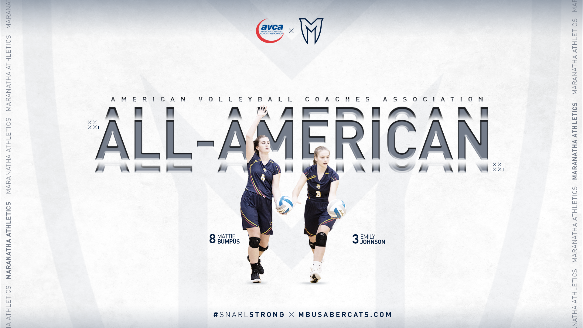 Bumpus, Johnson Earn AVCA All-American Honor