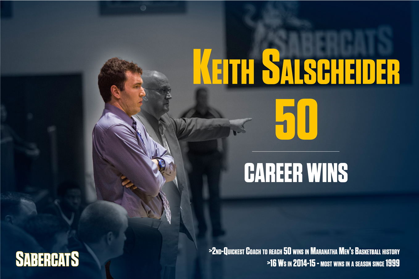 Salscheider Earns 50th Win as Sabercats Top Eagles